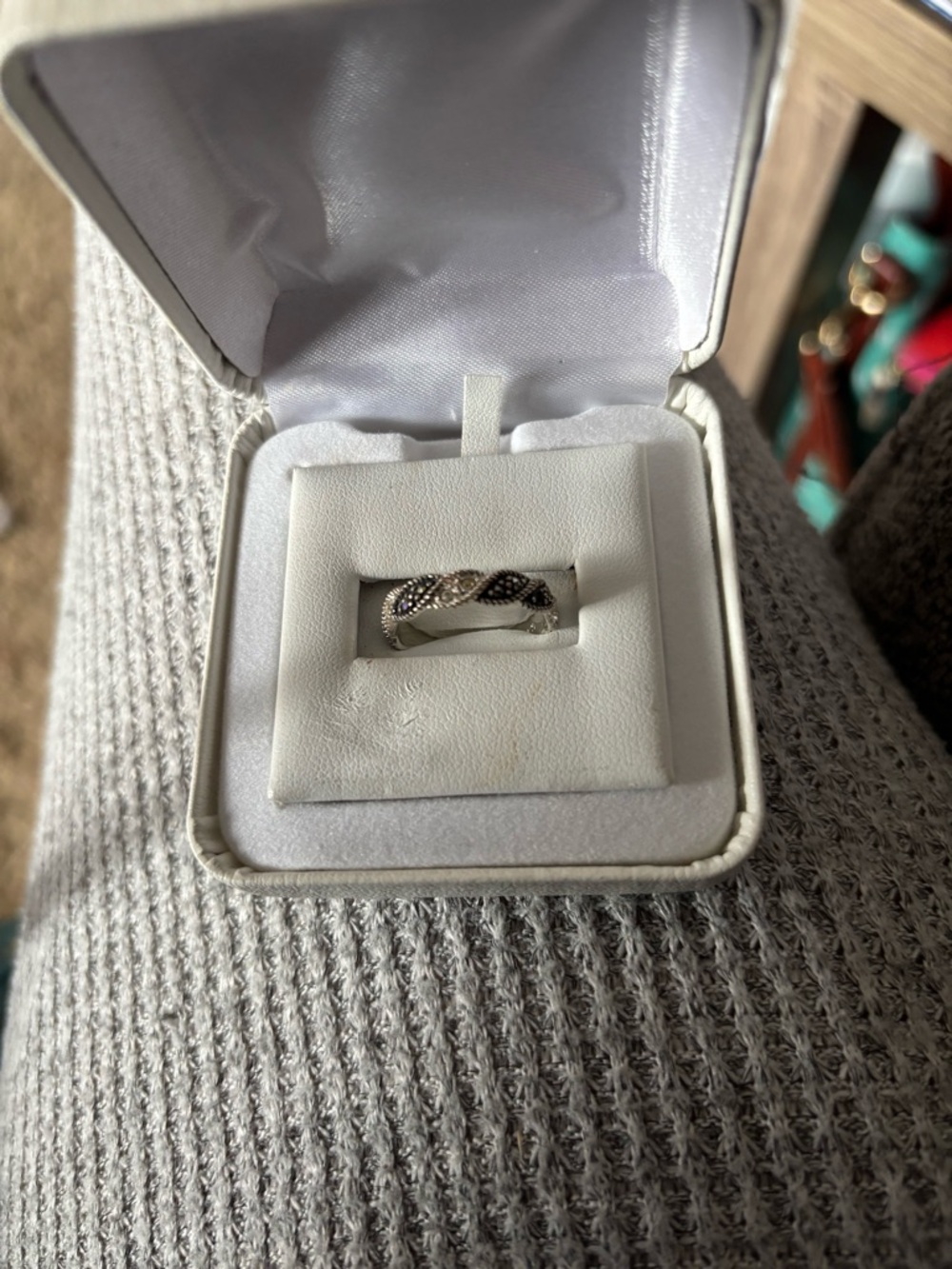 Kohl's Silver Twisted Pattern Women's Ring